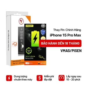 Thay pin iPhone 15 Pro Max chính hãng
